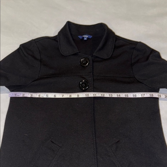 Reitmans Black Pea Coat with 3/4 Sleeves Feminine Classic Women's - Picture 7 of 9